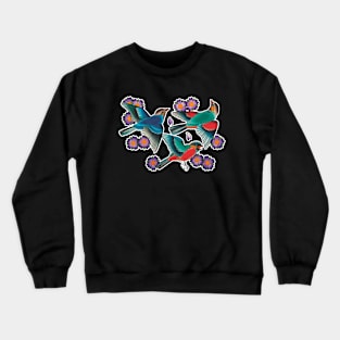 Flying Birds Tattoo Design Crewneck Sweatshirt